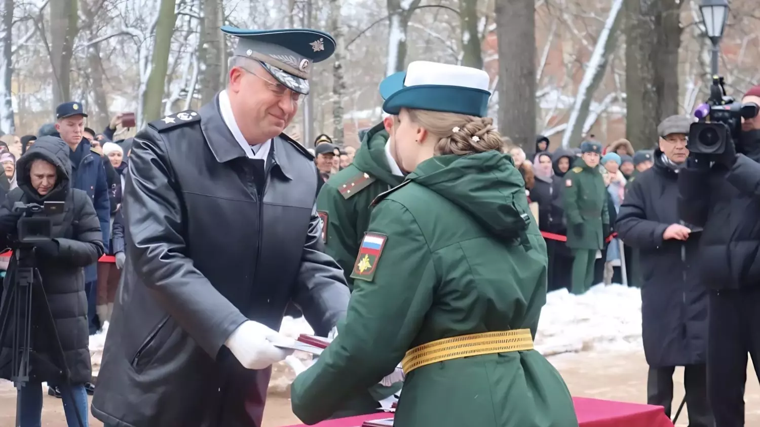 Тимур Иванов на торжественной церемонии в Военно-медицинской академии в Санкт-Петербурге